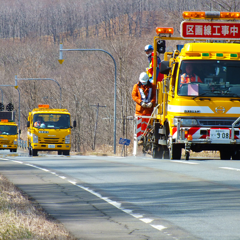 道路区画線工事1