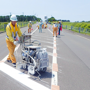 道路区画線・道路標示工事